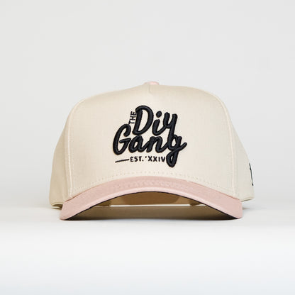 THE DIY GANG HAT | CREAM & PINK