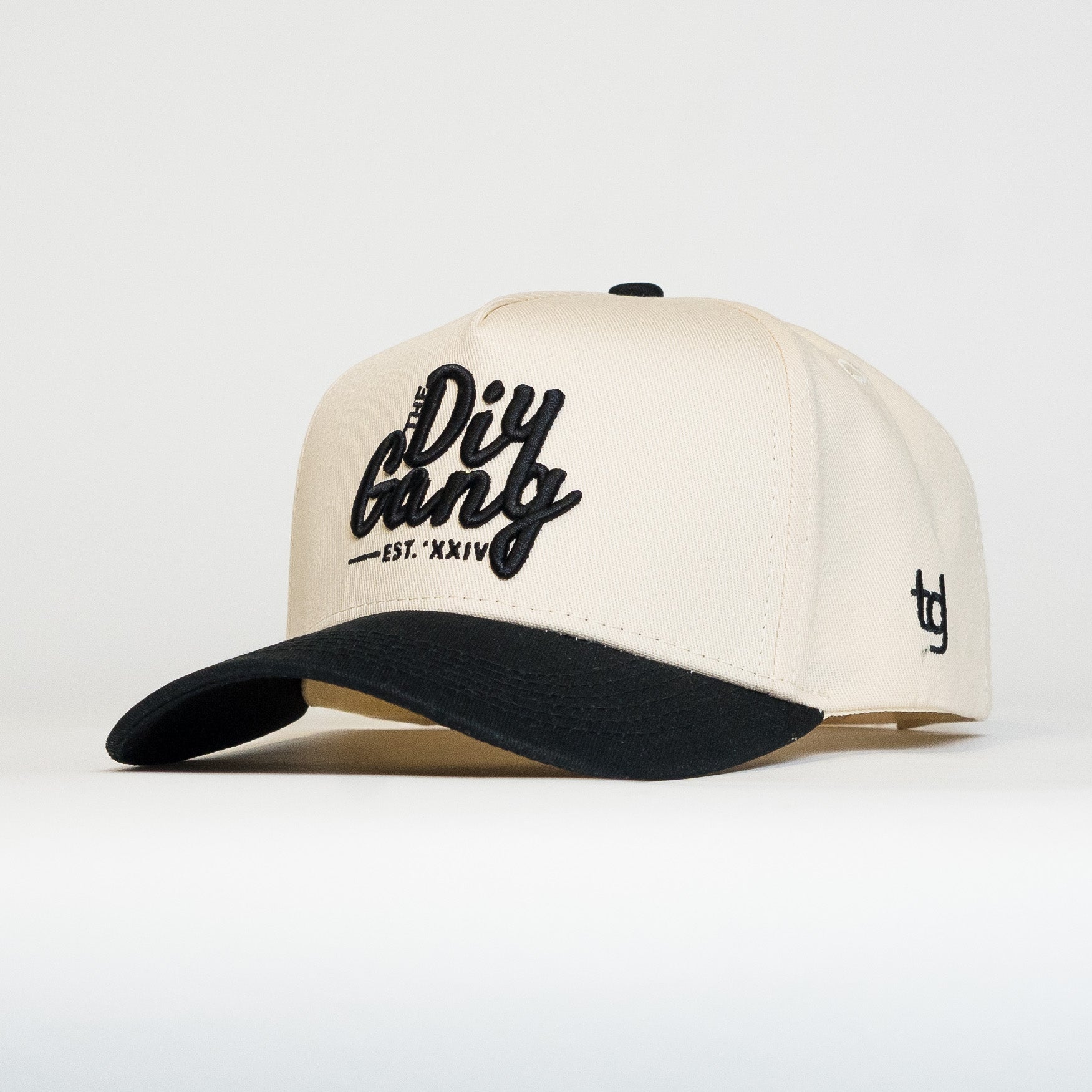 DIY Gang Army Cream & Black Snapback Hat 